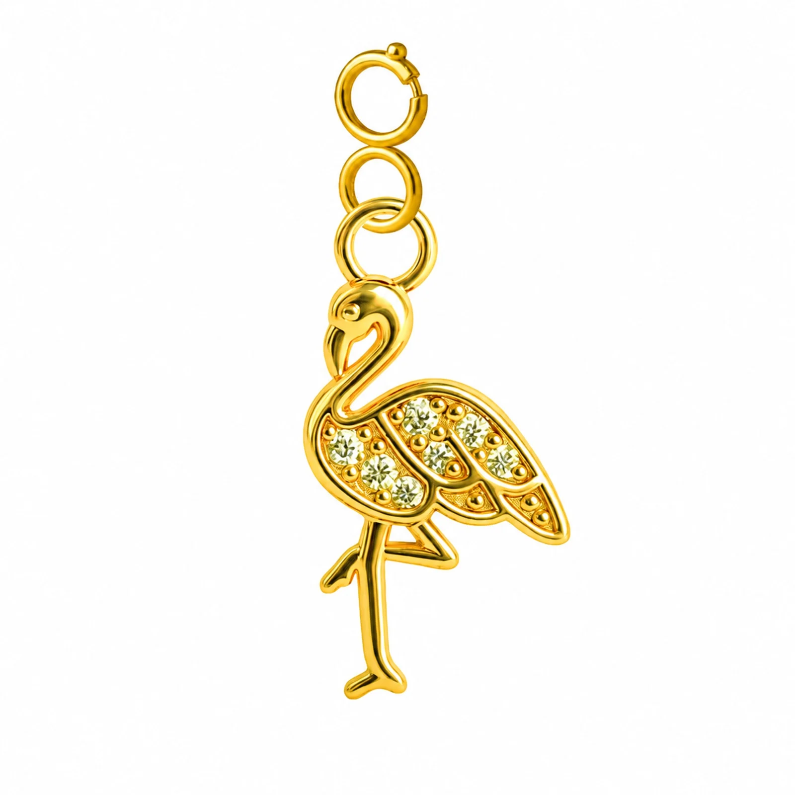 CHARM DE COBRE CHAPADO A ORO 14K CON CIRCONITA-CON CIERRE