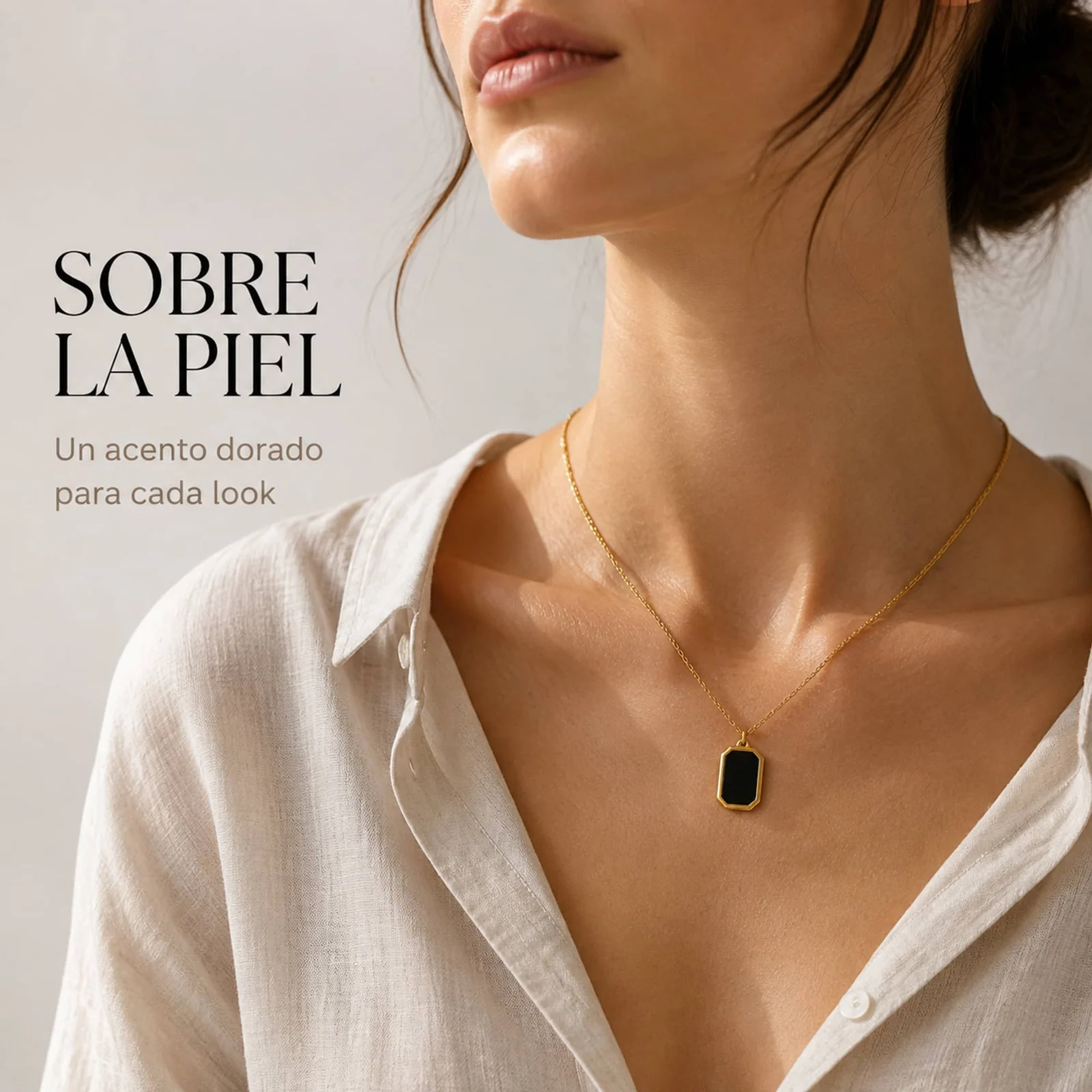 COLLAR ACERO INOXIDABLE CON SOBRE