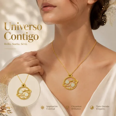 COLGANTE CHAPADO ORO 14K CON CIRCONITA