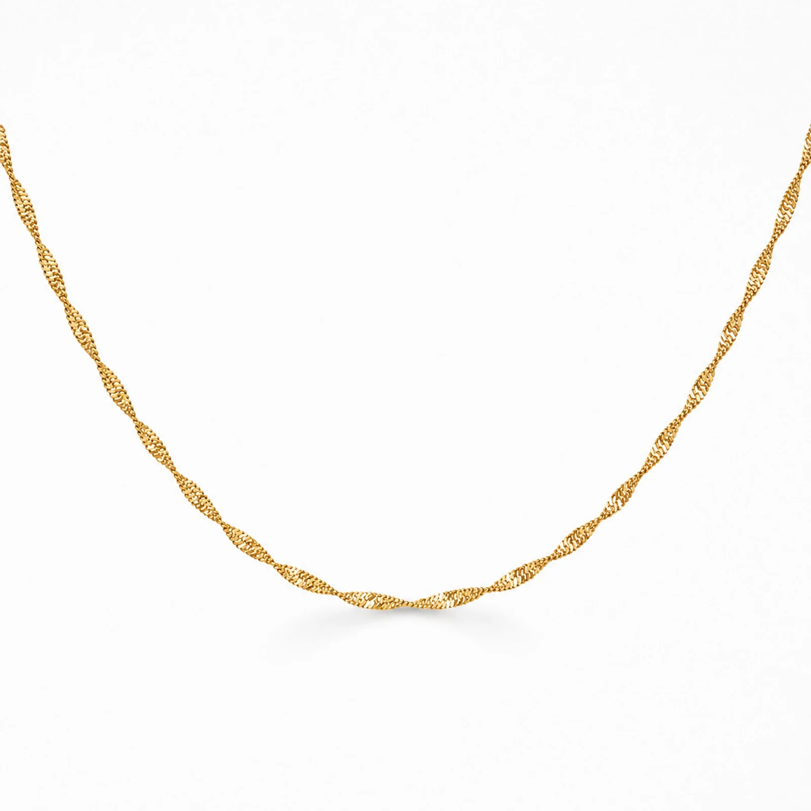 COLLAR DE CADENA ACERO DORADO