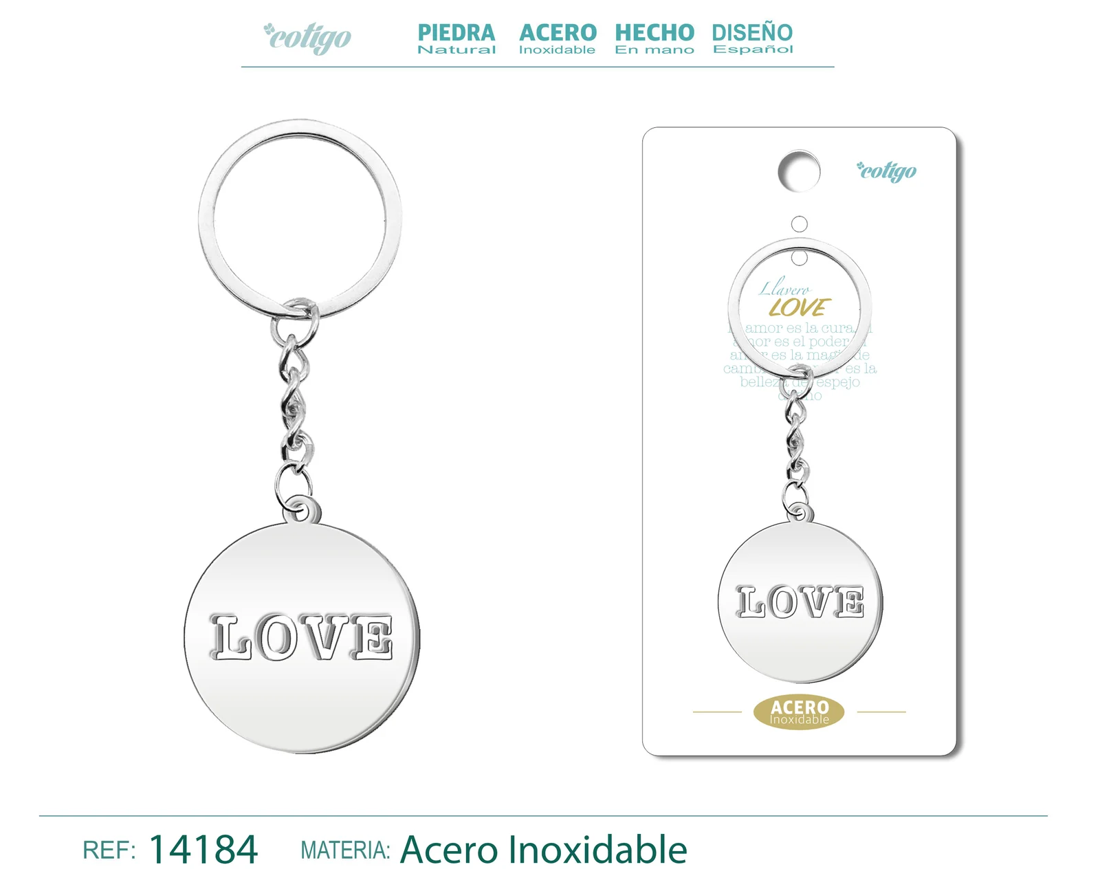 LLAVERO DE LOVE ACERO
