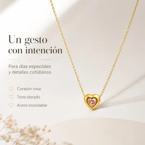 COLLAR ACERO INOXIDABLE CON SOBRE