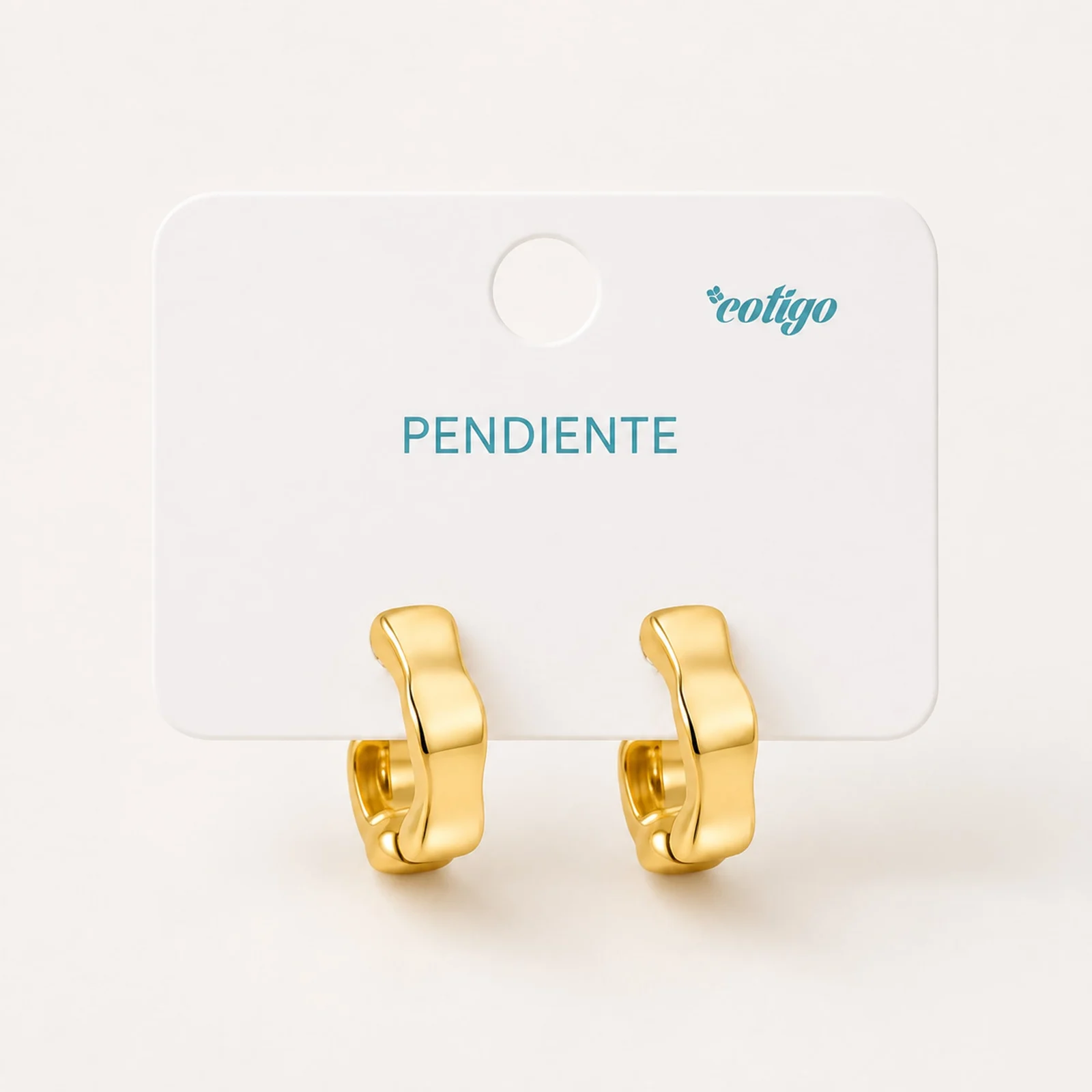 Pendiente de Plástico Metalizado
