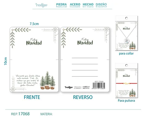 TARJETA DE NAVIDAD PARA BISUTERIA