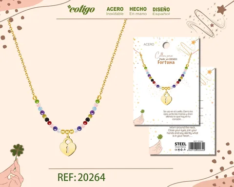 COLGANTE CANDADO ACERO PARA DESEO: FURTUNA