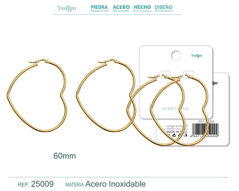 ARO ACERO 60MM COLOR PLATEADO