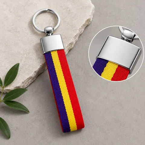 LLAVERO BANDERA ESPAÑA DE CINTA ELÁSTICA