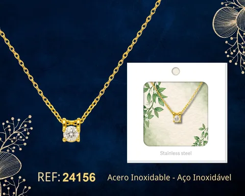 COLLAR ACERO INOXIDABLE CON SOBRE