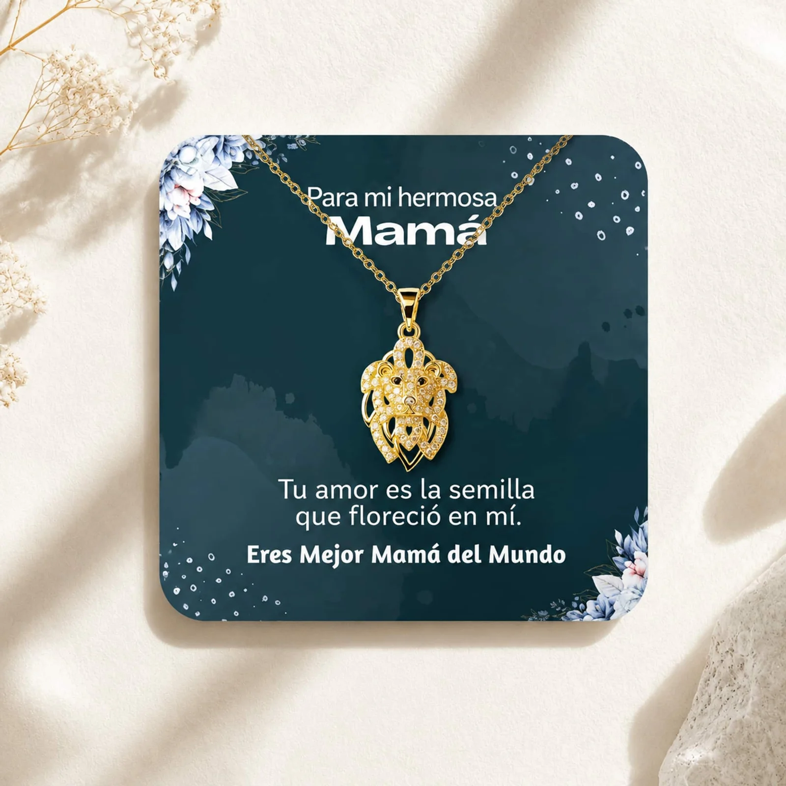 COLLAR ACERO CON CIRCONITA PARA REGALAR A  MAMÁ