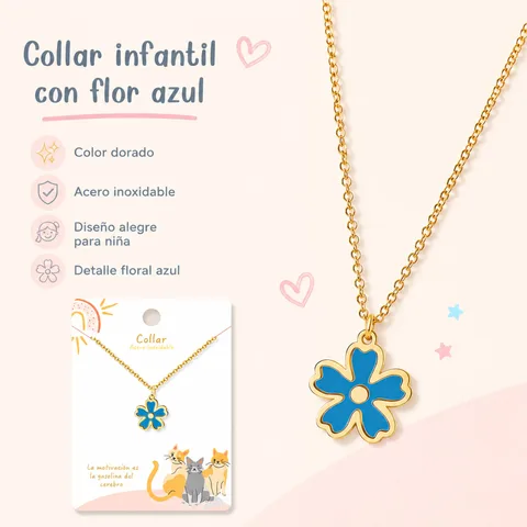 COLLAR NIÑA ACERO COLOR DORADO