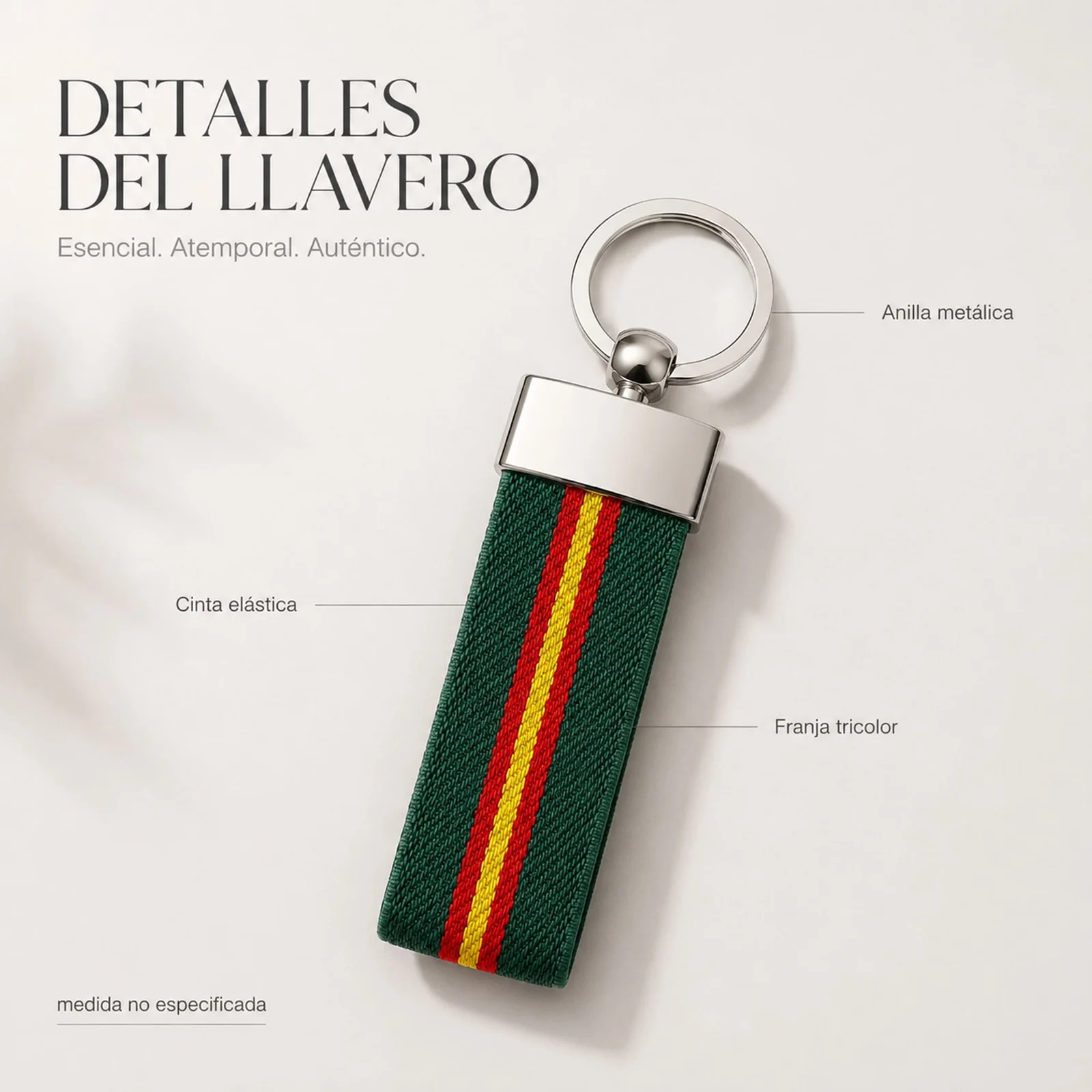LLAVERO BANDERA ESPAÑA DE CINTA
