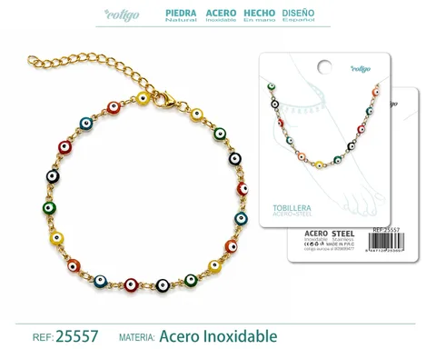Tobillera Acero Inoxidable