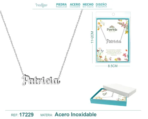 COLLAR PATRICIA ACERO COLOR PLATEADO