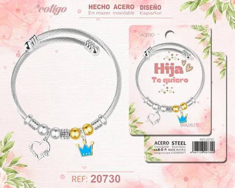BRAZALETE ACERO PARA HIJA