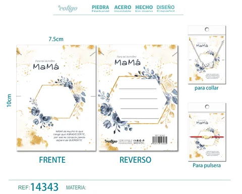 TARJETA FELICITACIÓN PARA MAMÁ