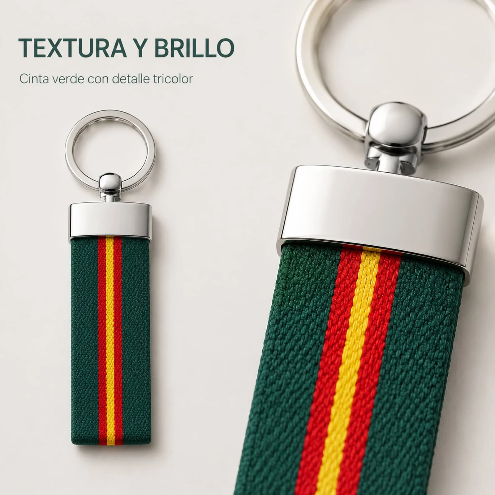 LLAVERO BANDERA ESPAÑA DE CINTA