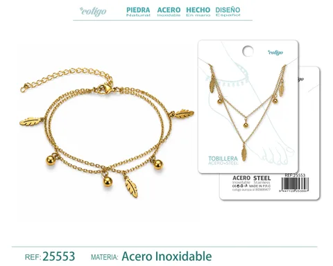 Tobillera Acero Inoxidable