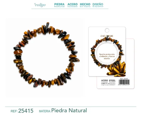 Pulsera Piedra natural Ojo de Tigre
