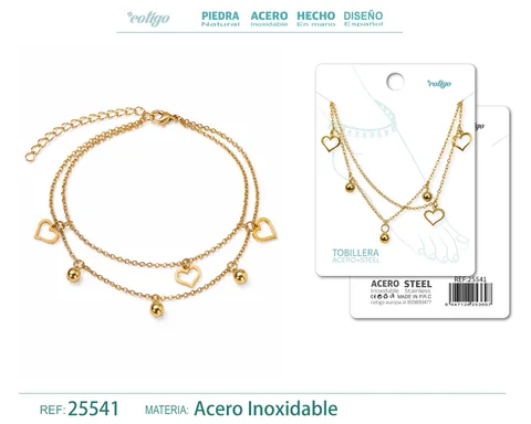 Tobillera Acero Inoxidable