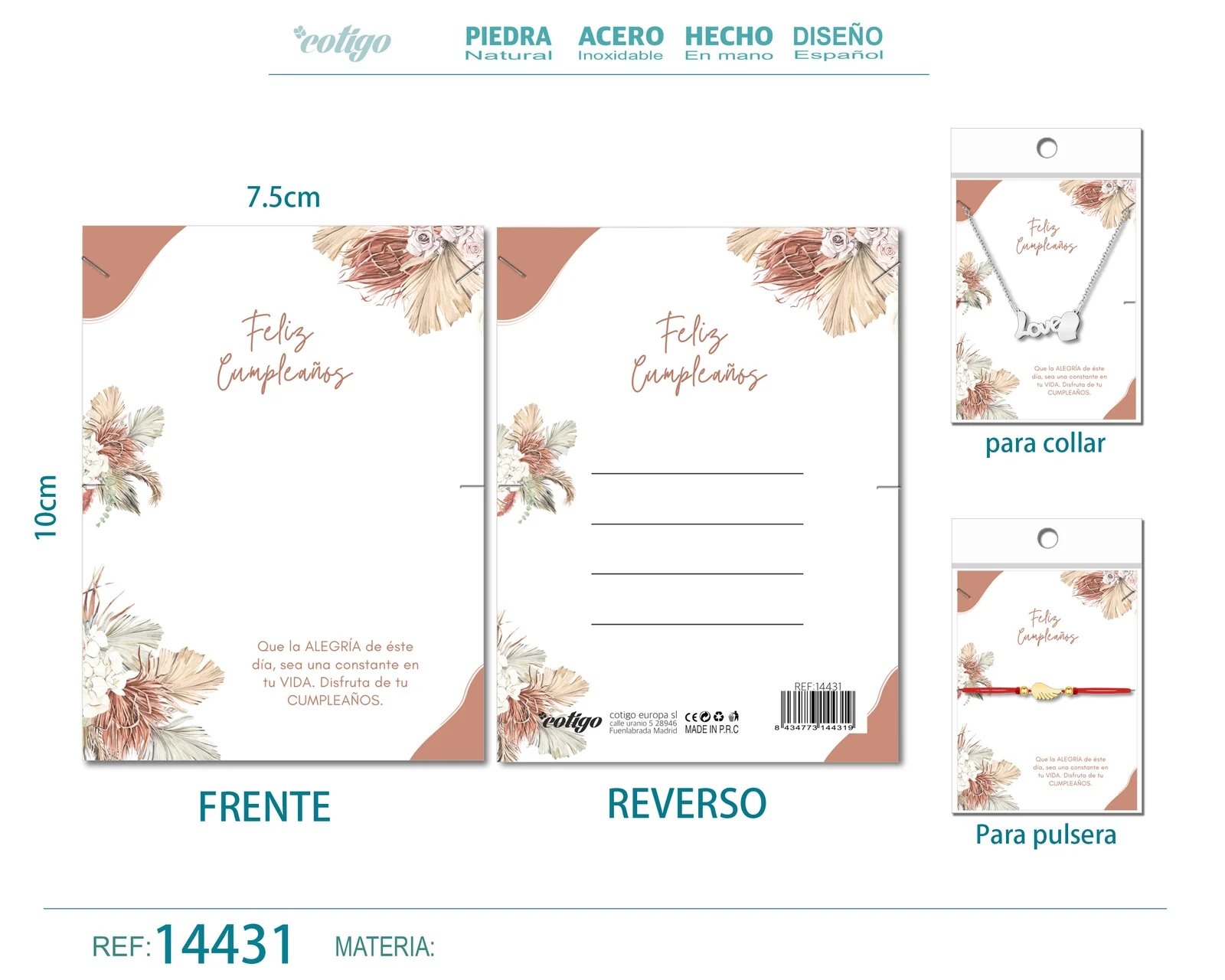 TARJETA FELICITACIÓN PARA CUMPLEAÑO