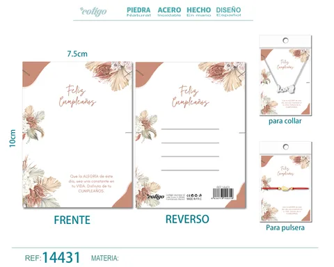 TARJETA FELICITACIÓN PARA CUMPLEAÑO