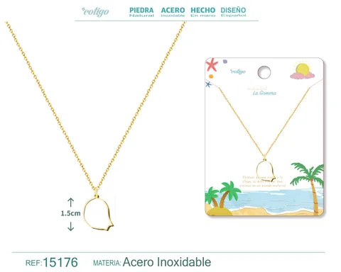 COLGANTE ACERO ISLAS  LA GOMERA DORADO