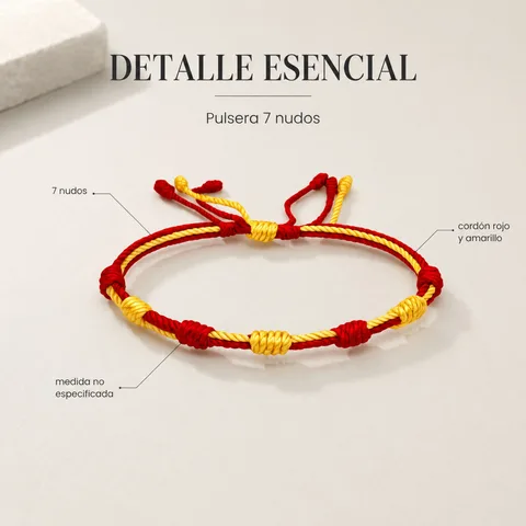 PULSERA 7 NUDOS DE BANDERA DE  ESPAÑA
