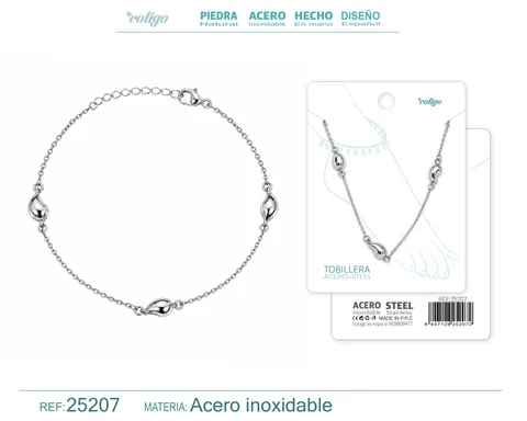 TOBILLERA ACERO INOXIDABLE