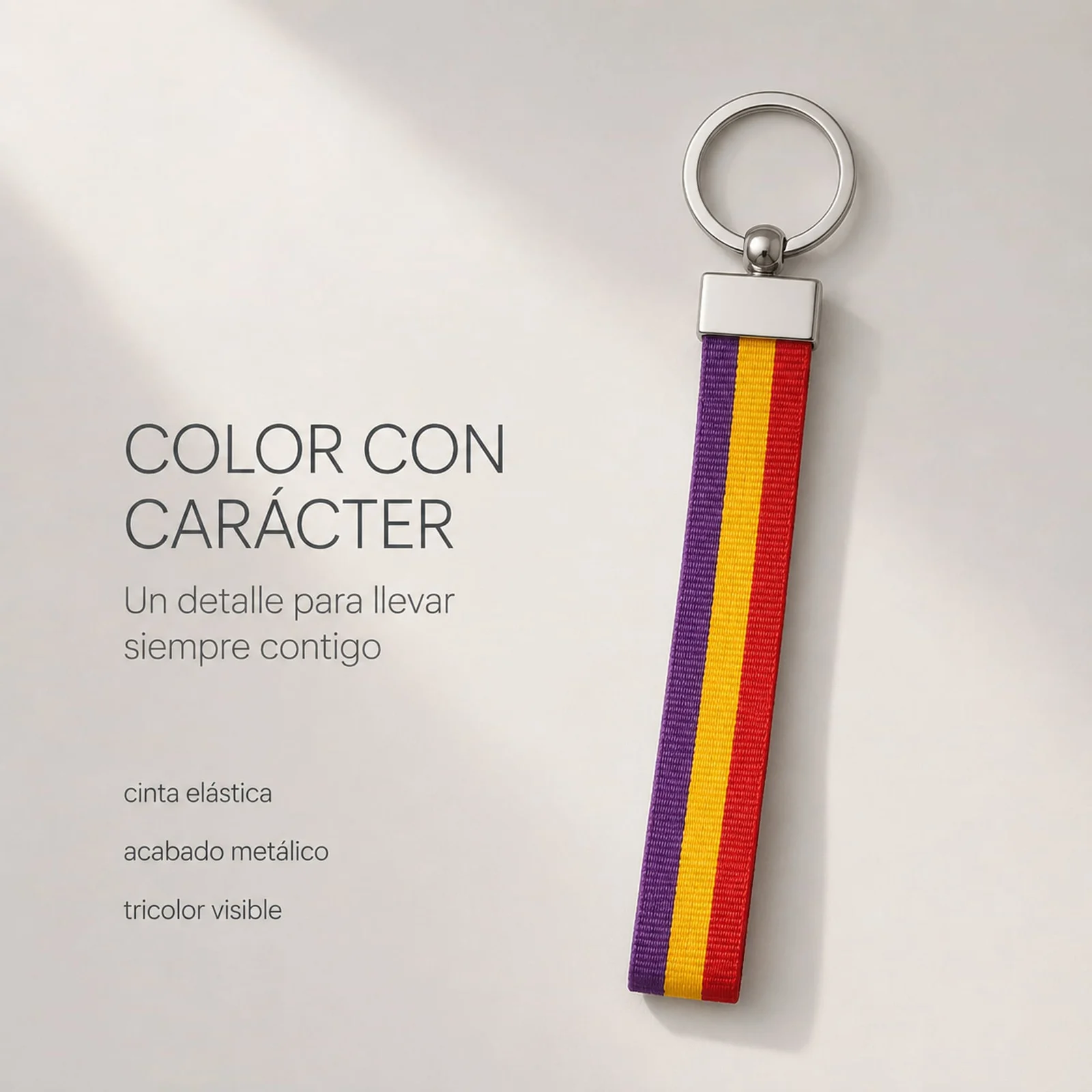 LLAVERO BANDERA ESPAÑA DE CINTA ELÁSTICA