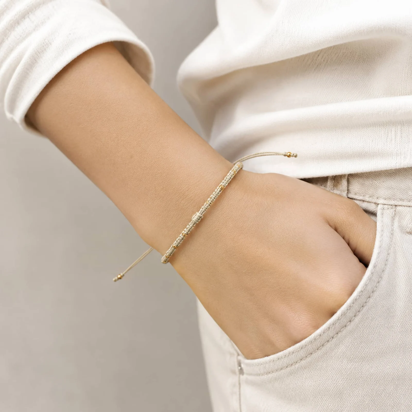PULSERA HILO ENCERADO