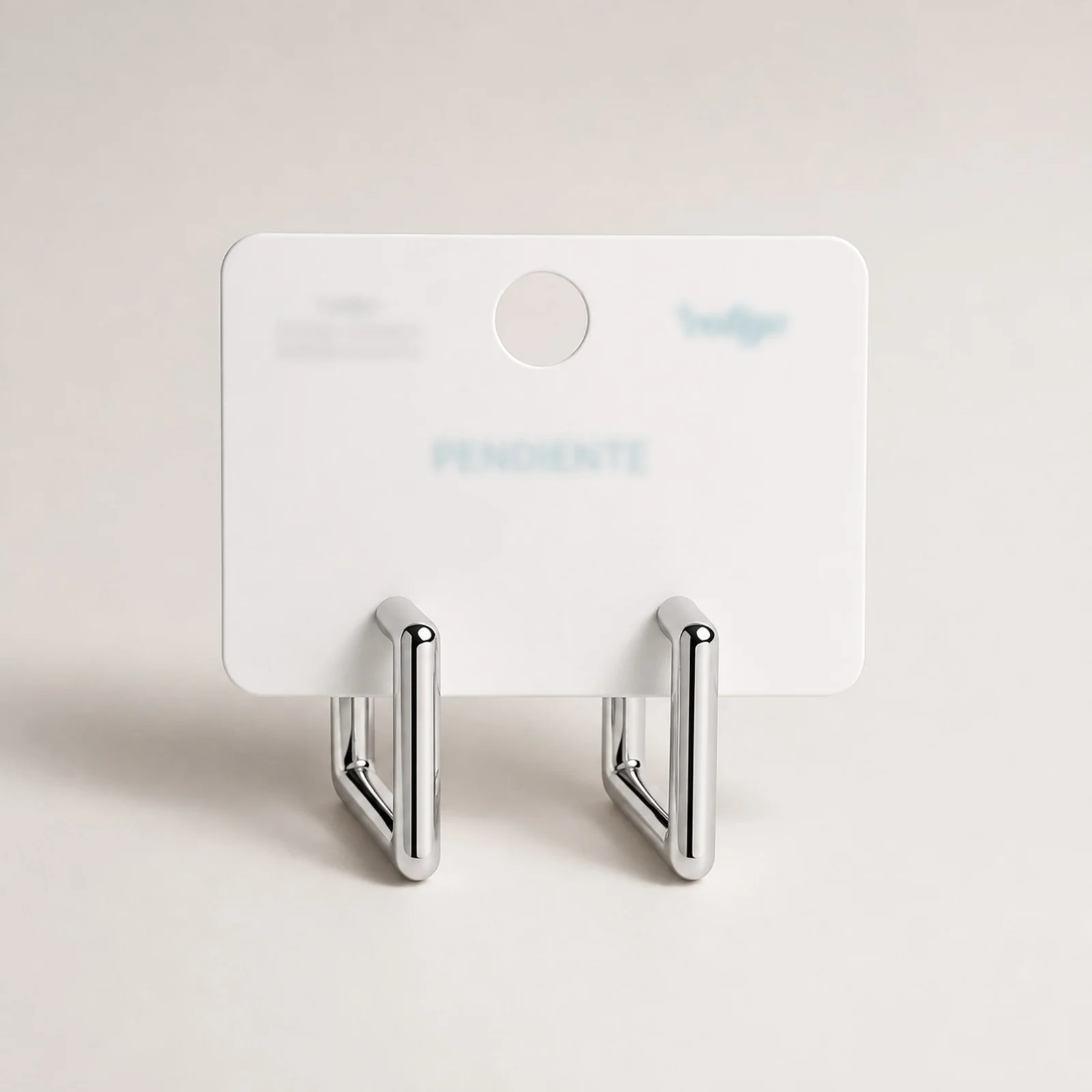 Pendiente de Plástico Metalizado