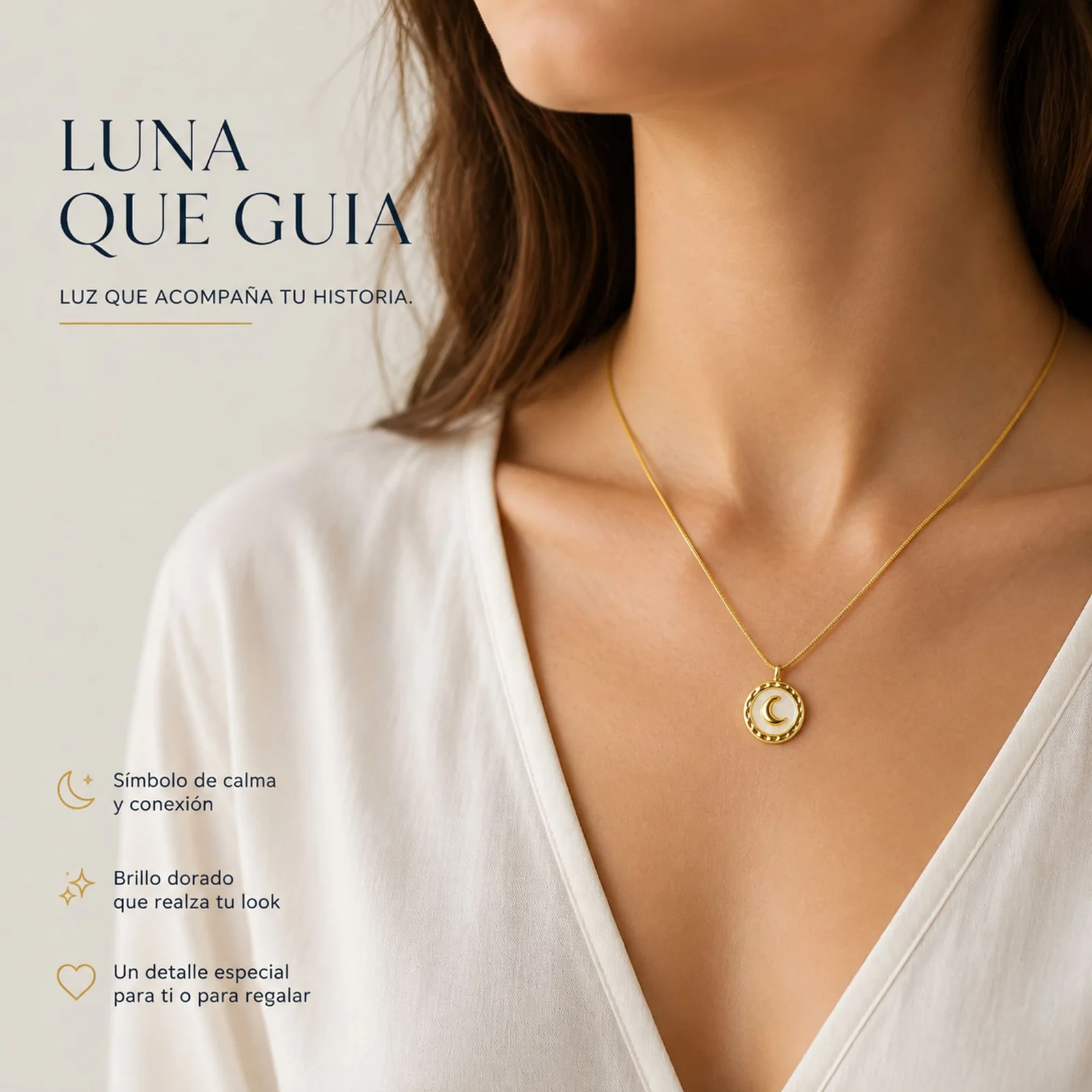 COLLAR ACERO INOXIDABLE CON SOBRE