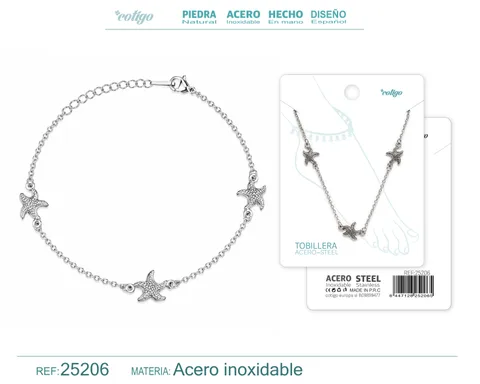 TOBILLERA ACERO INOXIDABLE