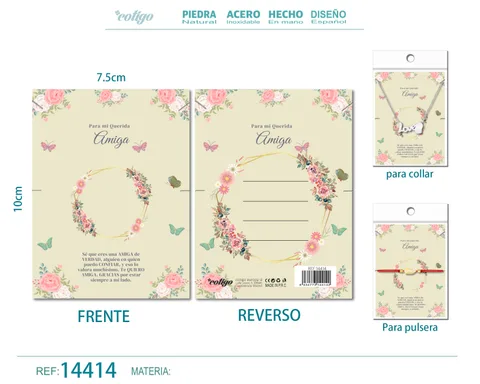 TARJETA FELICITACIÓN PARA AMIGA
