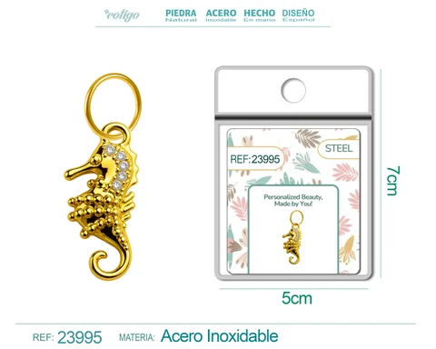 CHARM DE COBRE CHAPADO ORO 14K CON CIRCONITA