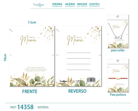 TARJETA FELICITACIÓN PARA MAMÁ
