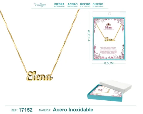 COLLAR ELENA ACERO COLOR DORADO