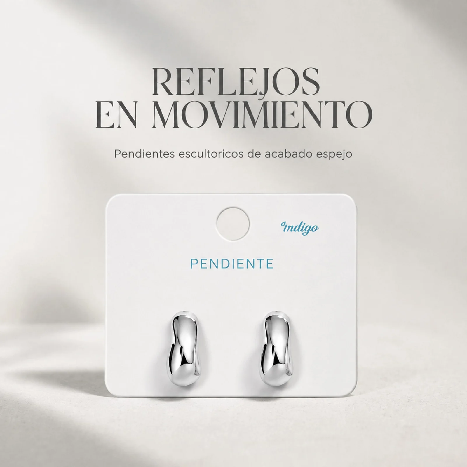 Pendiente de Plástico Metalizado