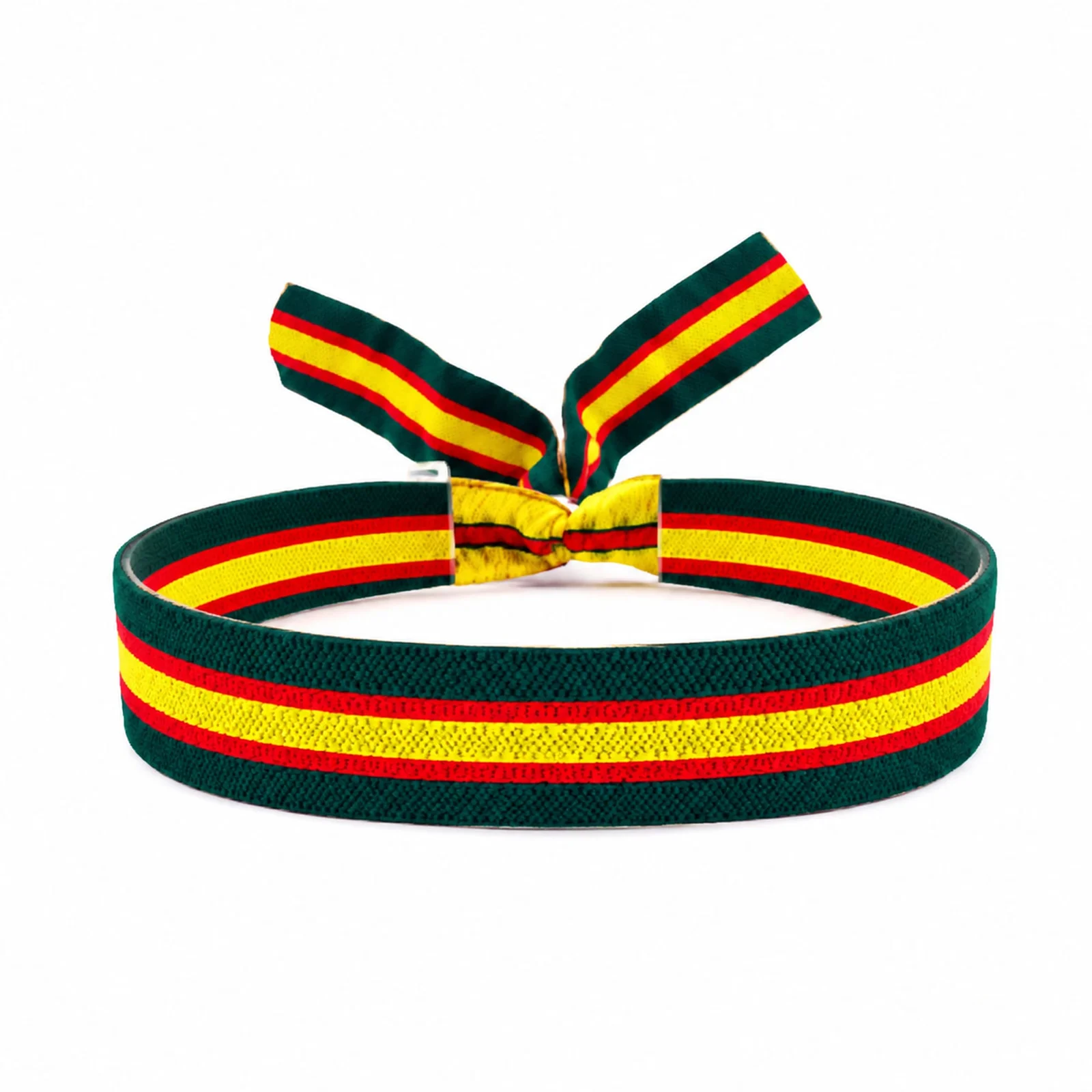 PULSERA ESPAÑA TEJIDO-VERDE