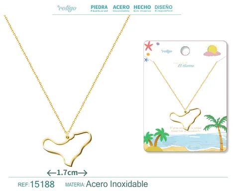 COLGANTE ACERO ISLAS  EL HIERRO DORADO