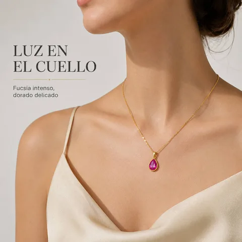 24751- COLGANTE CHAPADO ORO 14K CON CIRCONITA