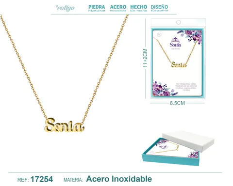 COLLAR SONIA ACERO COLOR DORADO