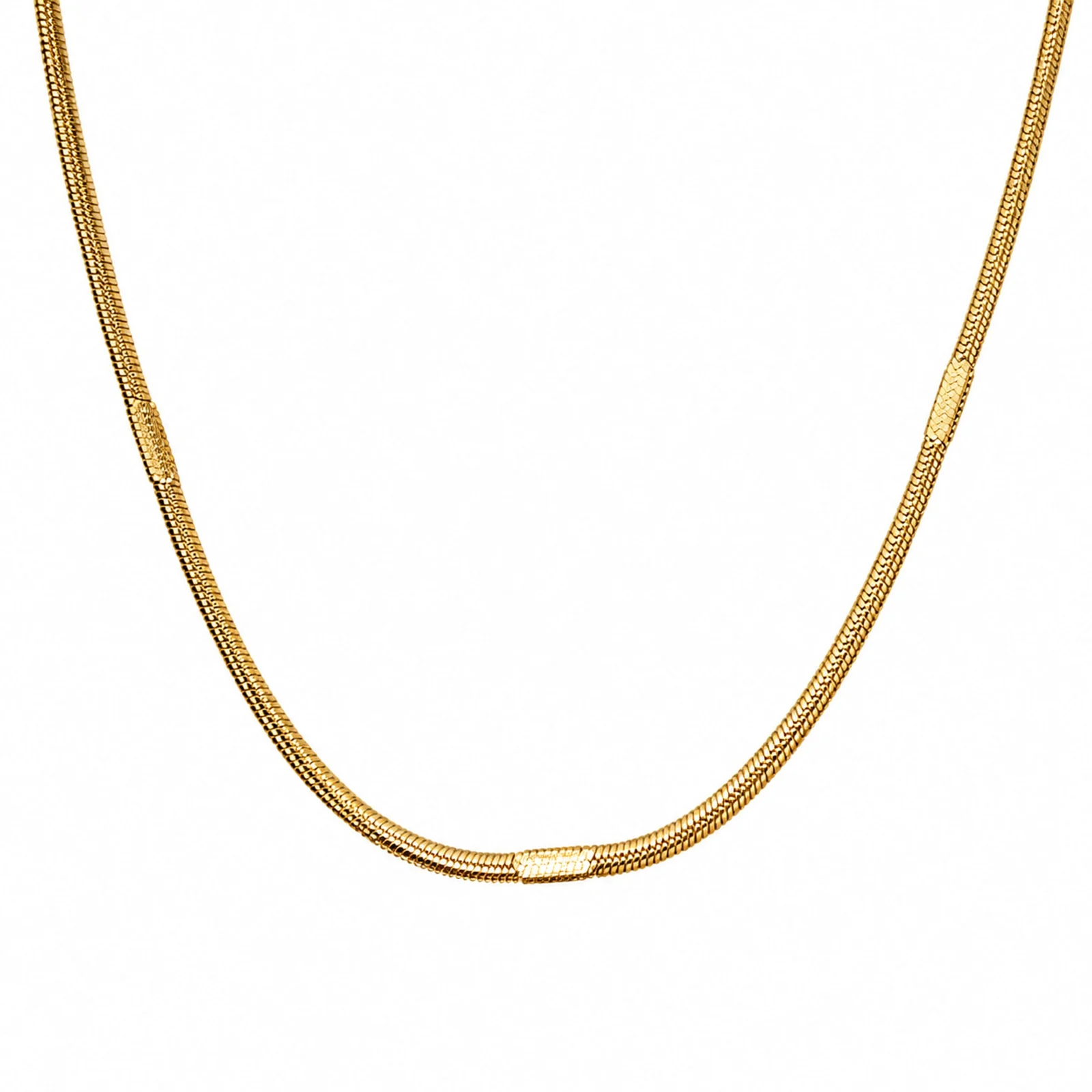 COLLAR DE CADENA ACERO DORADO