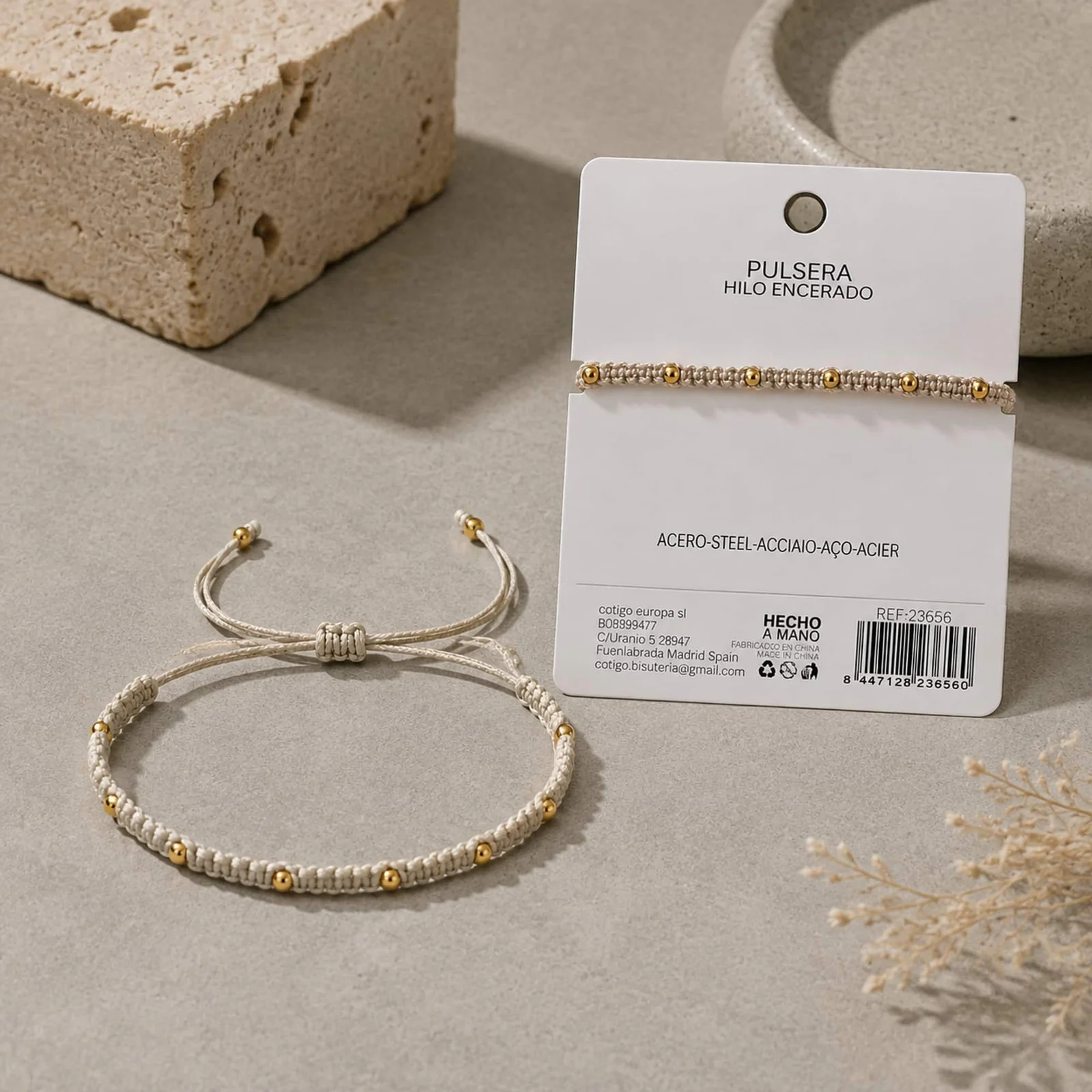 PULSERA HILO ENCERADO