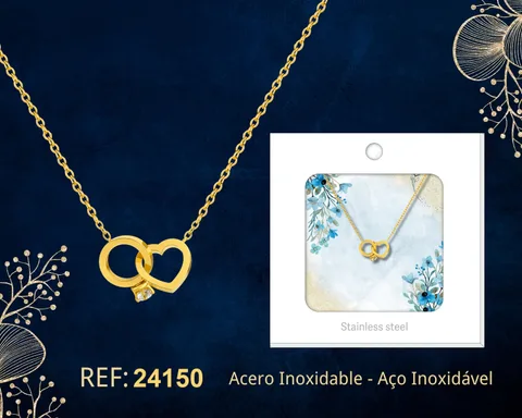 COLLAR ACERO INOXIDABLE CON SOBRE