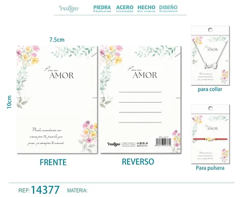 TARJETA FELICITACIÓN PARA AMOR