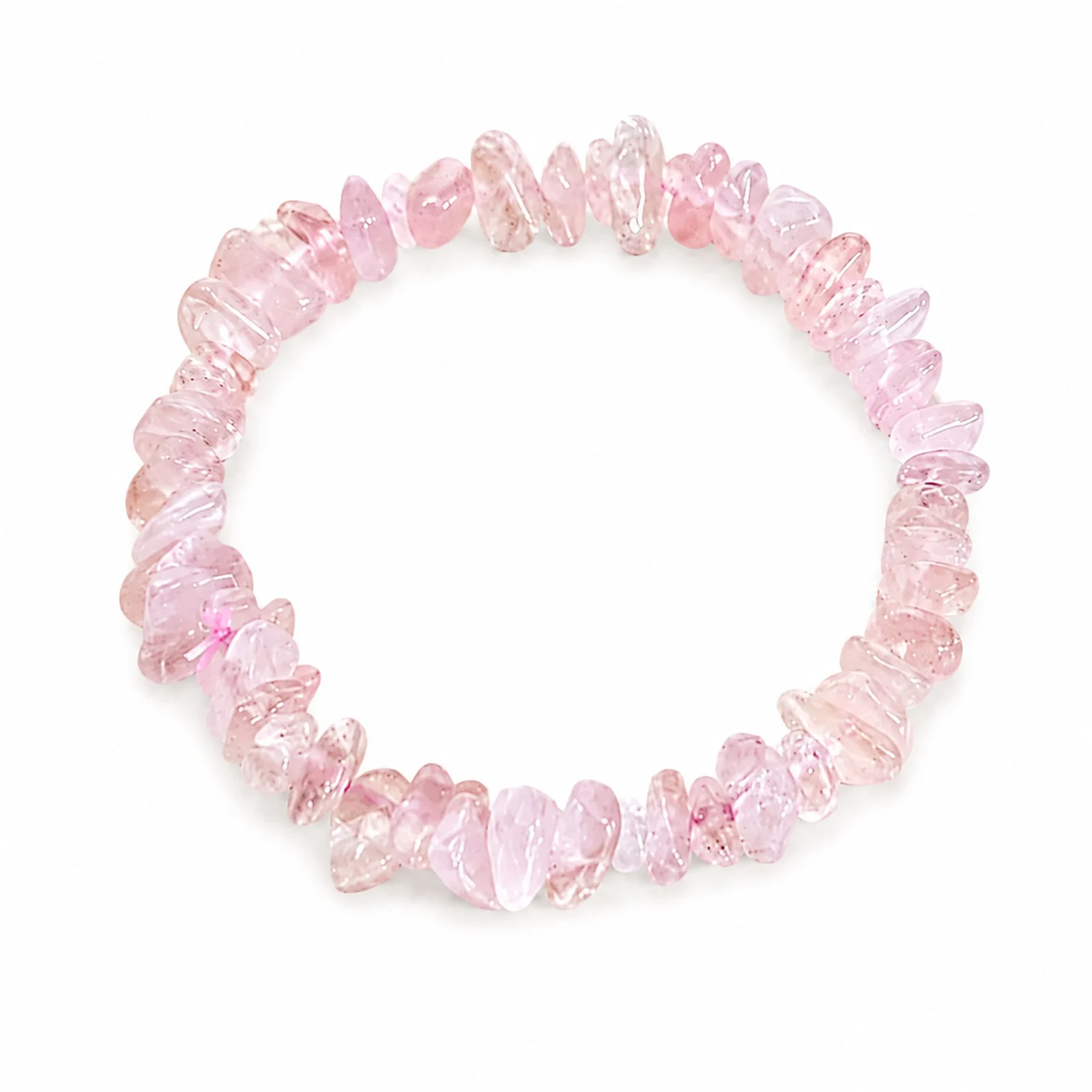 Pulsera Piedra natural Cuarzo Rosa