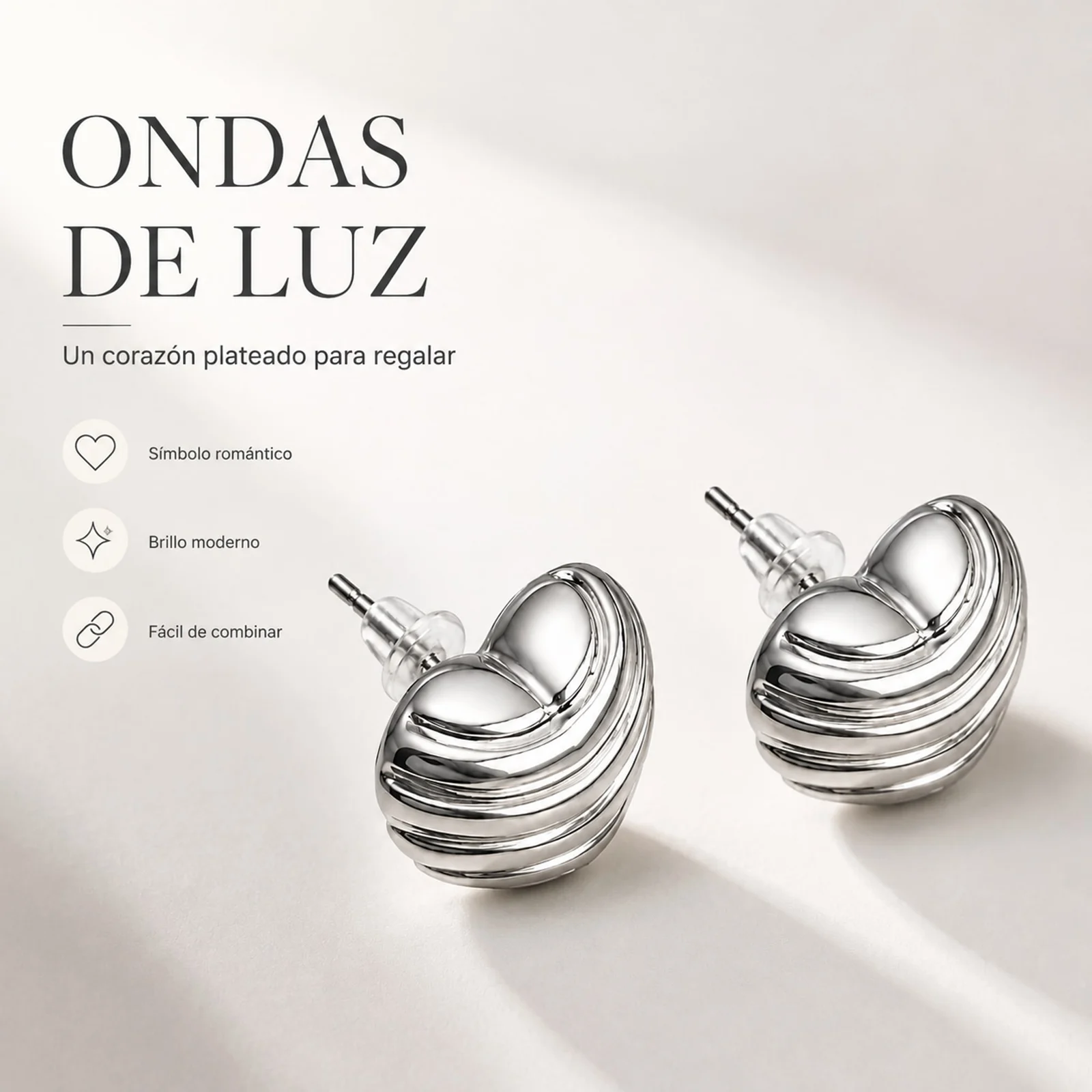 Pendiente de Plástico Metalizado