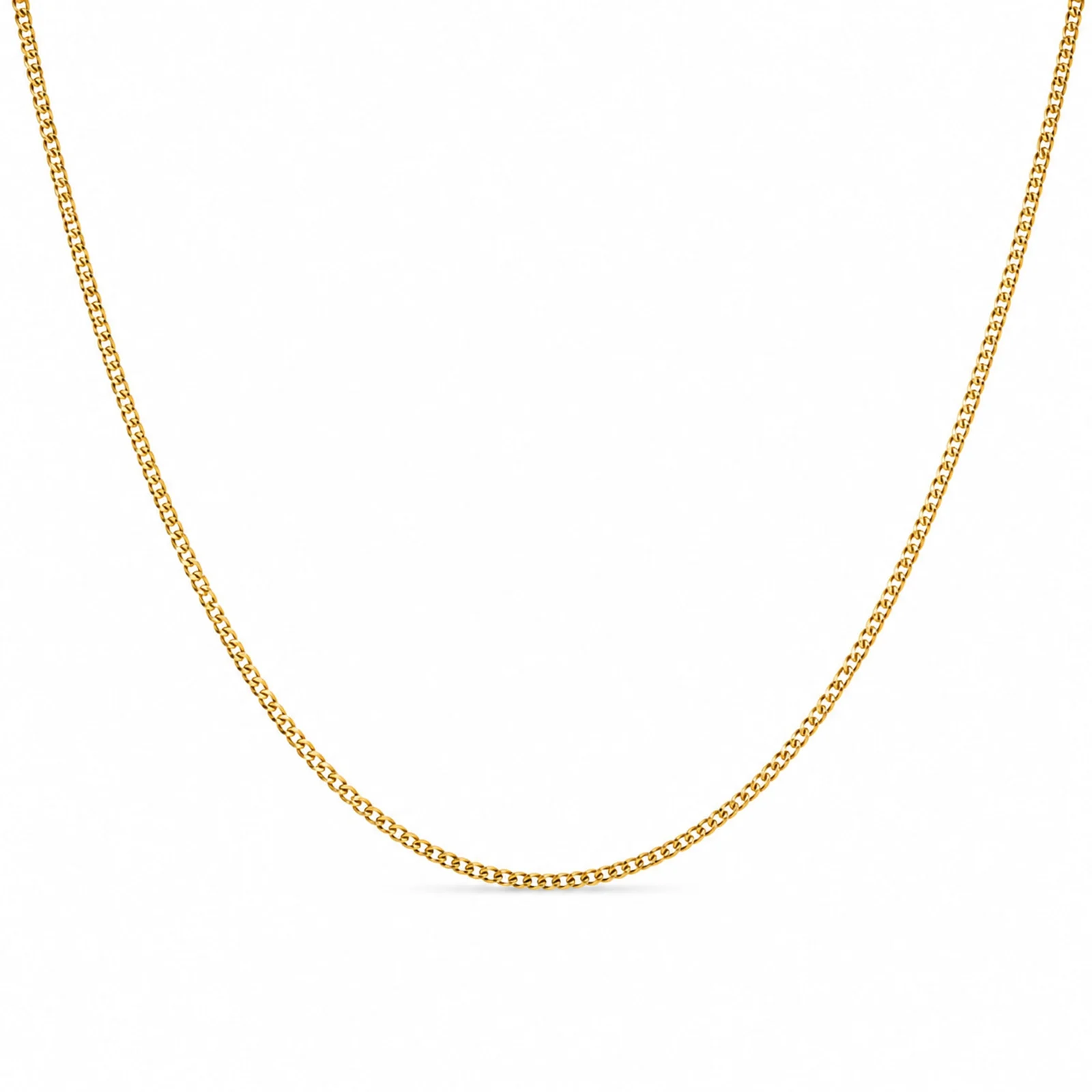 COLLAR DE CADENA ACERO DORADO