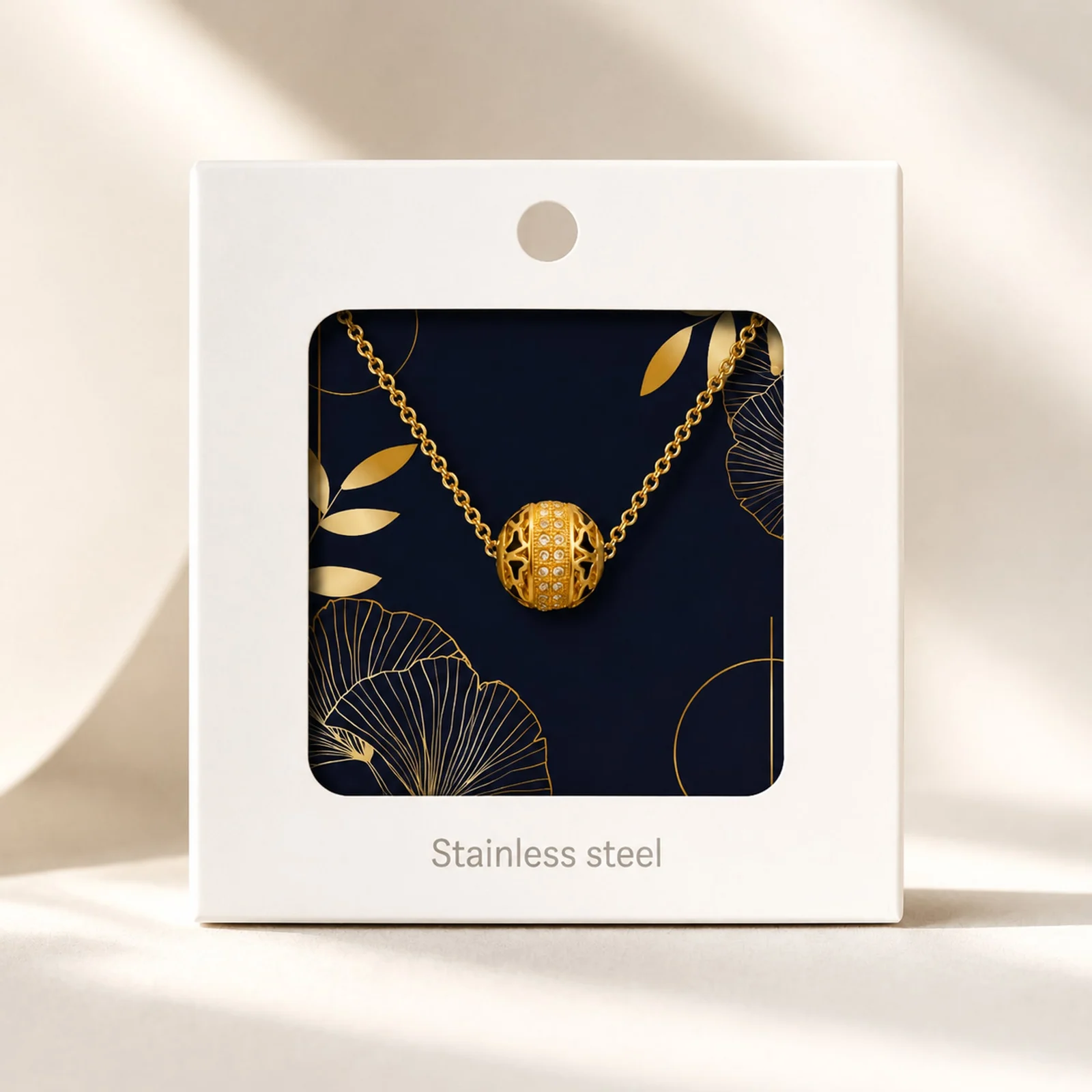 COLGANTE CHAPADO ORO 14K CON CIRCONITA